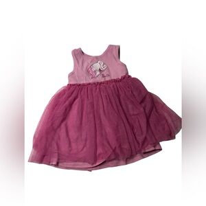 Barbie Core Style Girl’s Pink and Magenta Tulle Short Sleeve Tank Dress size 4T